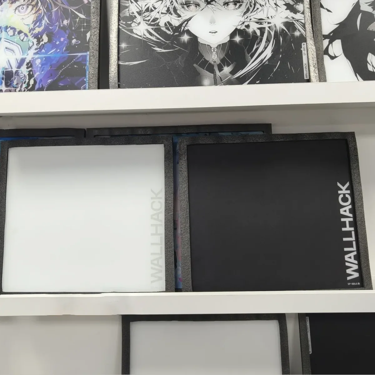 Blcak AND White FOR-WWallhacks Glass Mouse Pad HD Custom Tempered Smooth FPS Esports Office Mouse Mat Desktop Computer Desk Pad