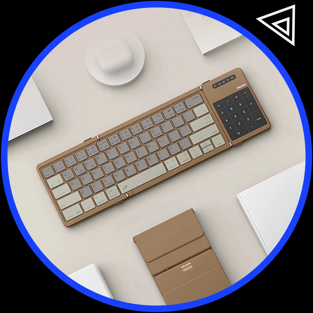 

NILLKIN Folding Keyboard Bluetooth Wireless Portable Touchpad Compact Typing Special For Mobile Phones and Laptops Office