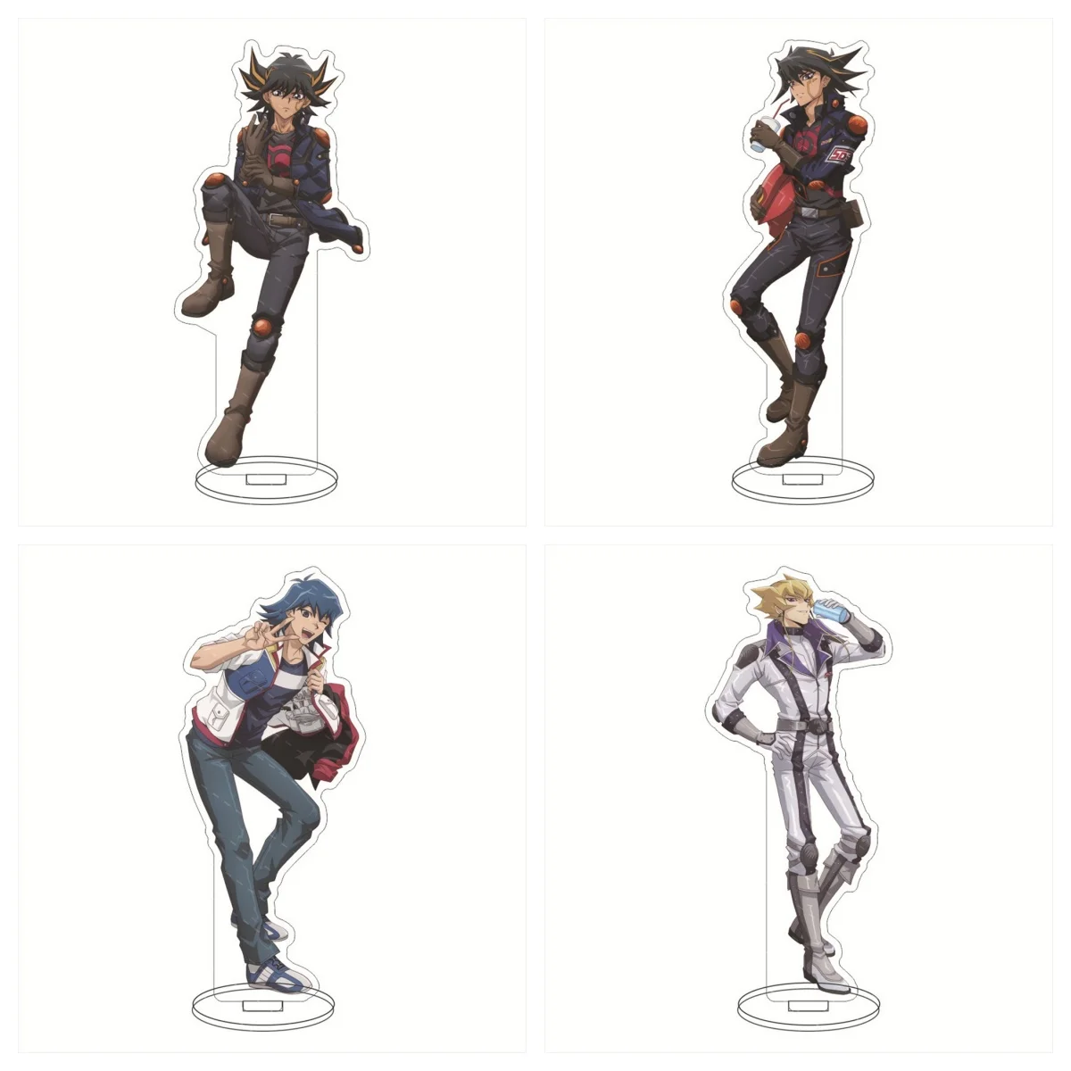 

HOT Anime Yu-Gi-Oh! Acrylic Figura Stand Model VRAINS Figure Doll Game Yusaku Fujiki Ryoken Kogami Cosplay friend Toy Gifts