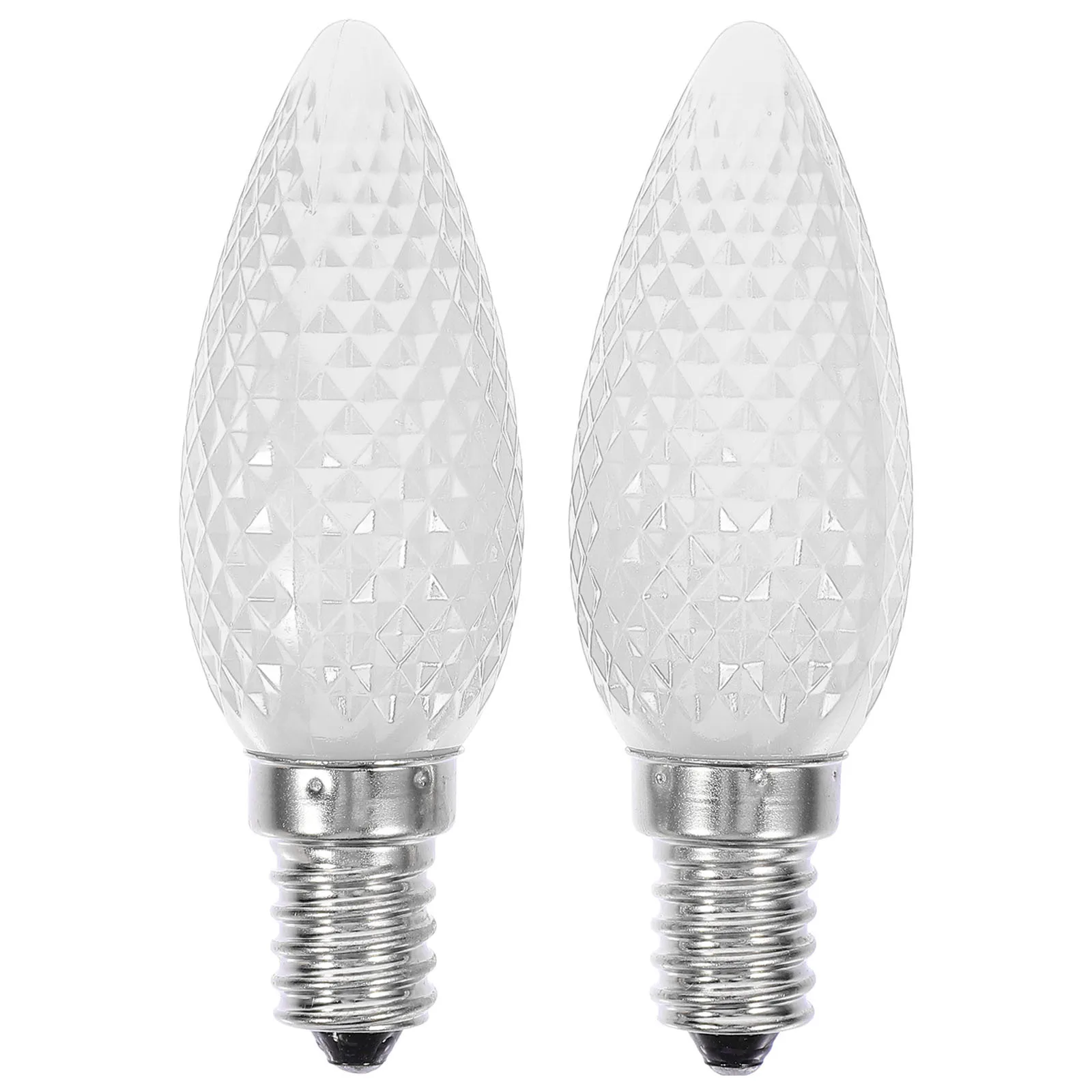 

2 шт. светодиодные лампы с элегантной текстурой, цоколь E14, теплый свет, энергоэффективные, для рождественского декора, для использования в помещении и на улице