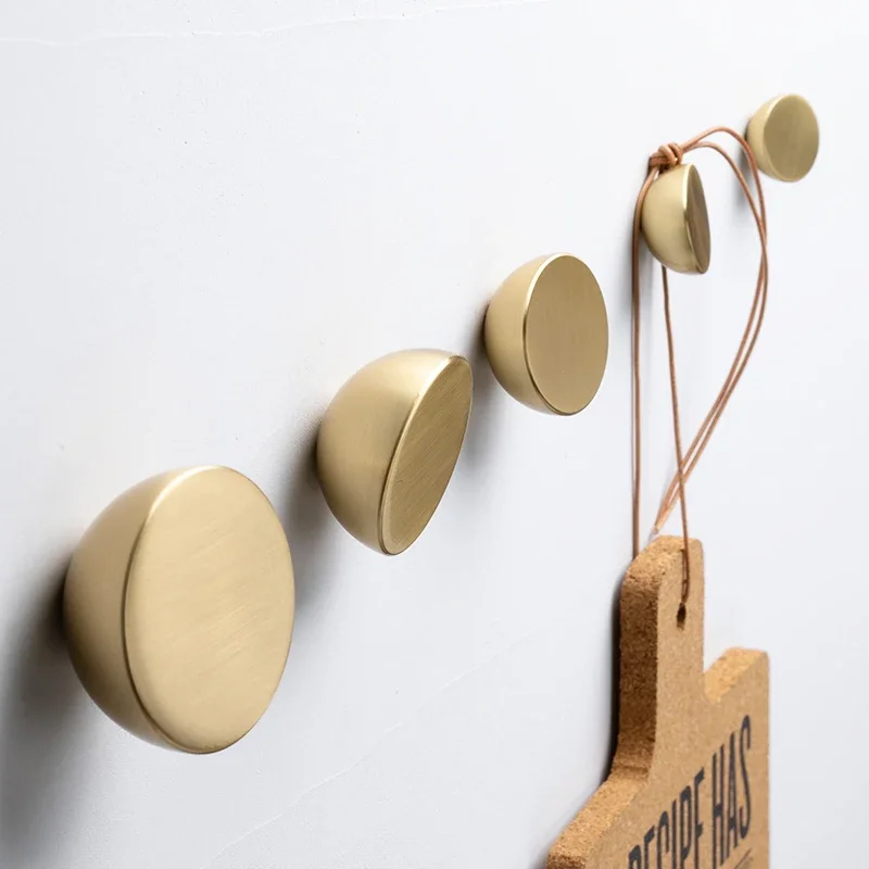 Northern Europe Irregular Tilted Brass Hook Clothes Cap Hanger Wall Decoration Metal Hooks Hanging Storage Rack