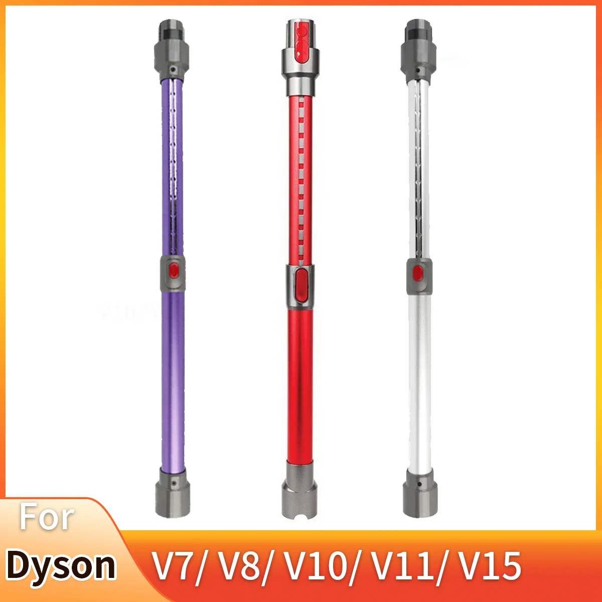 1 Tubo de Extensión Escalable para Aspiradora Dyson V7 V8 V10 V11 V15, Herramientas Flexibles para Espacios Estrechos, Kit de Limpieza para Ventilación de Secadora