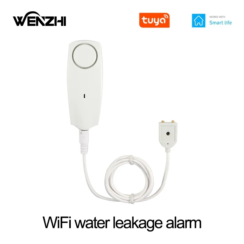 

Wi-Fi детектор утечки воды датчик наводнения дома 80 дБ беспроводная сигнализация Tuya Smart Life приложение дистанционное управление автоматическая система безопасности