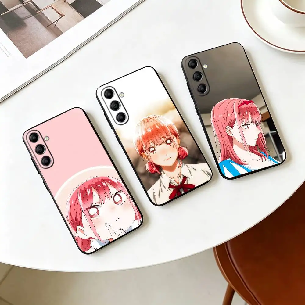 H-Hina Chono Blue Box  Phone Case For Samsung Galaxy A73,A72,A71,A70,A53,A52,A51,Others Soft Black Cover