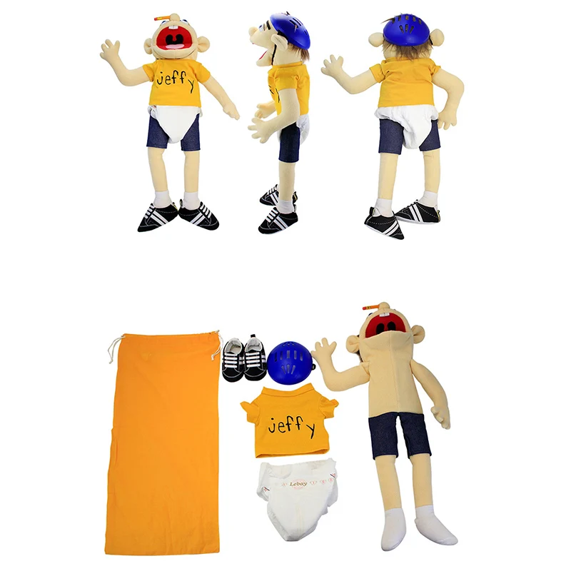 60ซม.ขนาดใหญ่ Jeffy Boy หุ่นมือเด็กอ่อนตุ๊กตา Talk Show Party Props คริสต์มาสตุ๊กตาตุ๊กตาตุ๊กตาตุ๊กตาตุ๊กตาของเล่นตุ๊กตาเด็กวันเกิดของขวัญ