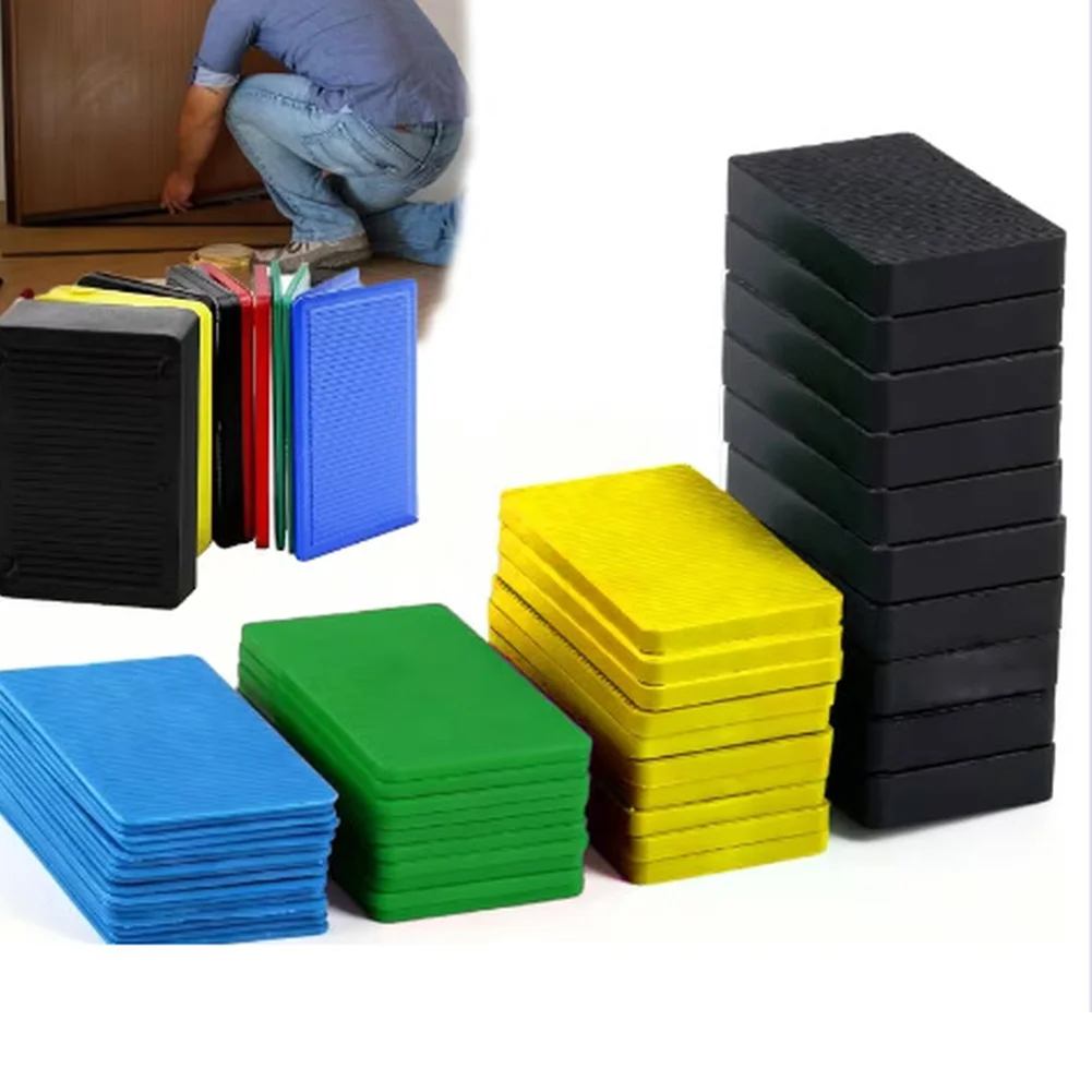 40pc/80Pcs Installation Wedges Door Shims PP Gaskets For Adjusting Door Window Frames Furniture Installation Tiles Leveling Tool