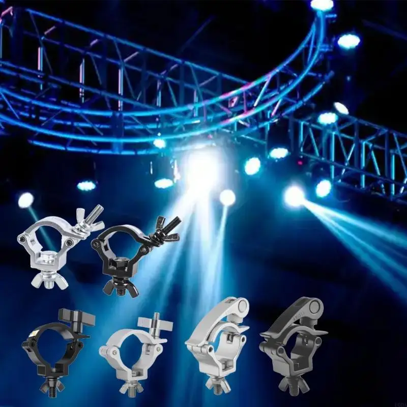  2pcs Light weight Stage Lighting Fixture Clamps Heavy Typt Construction for 32mm to 35mm Tube Mounting
