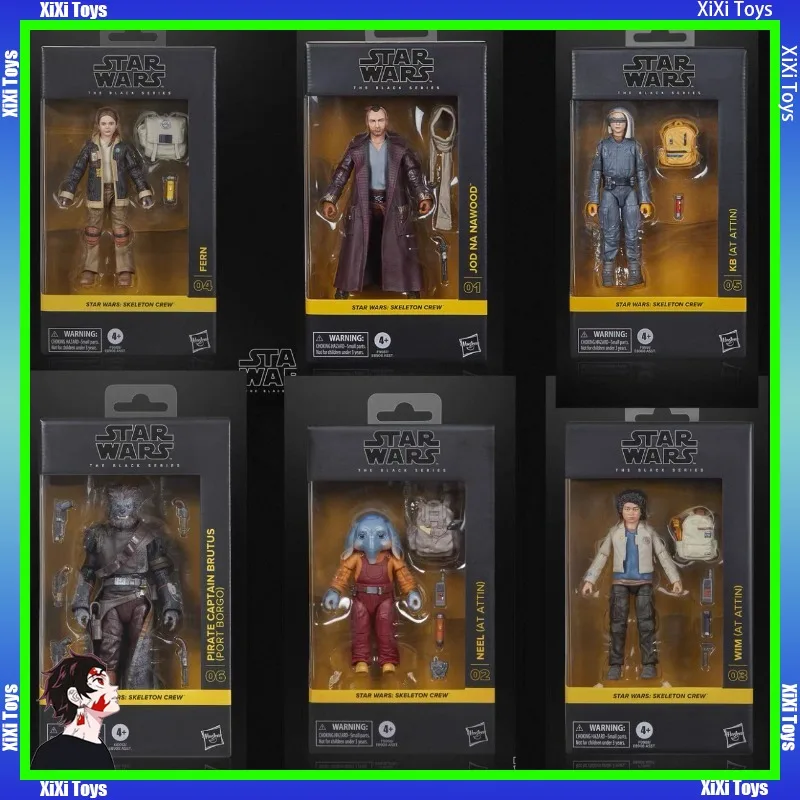 Hasbro Star Wars: Figura de Ação Skeleton Crew de 6 polegadas Modelo Fern Wim Jod Na Nawood KB PIRATE Elephant 1/12 Brinquedo Colecionável para Presente