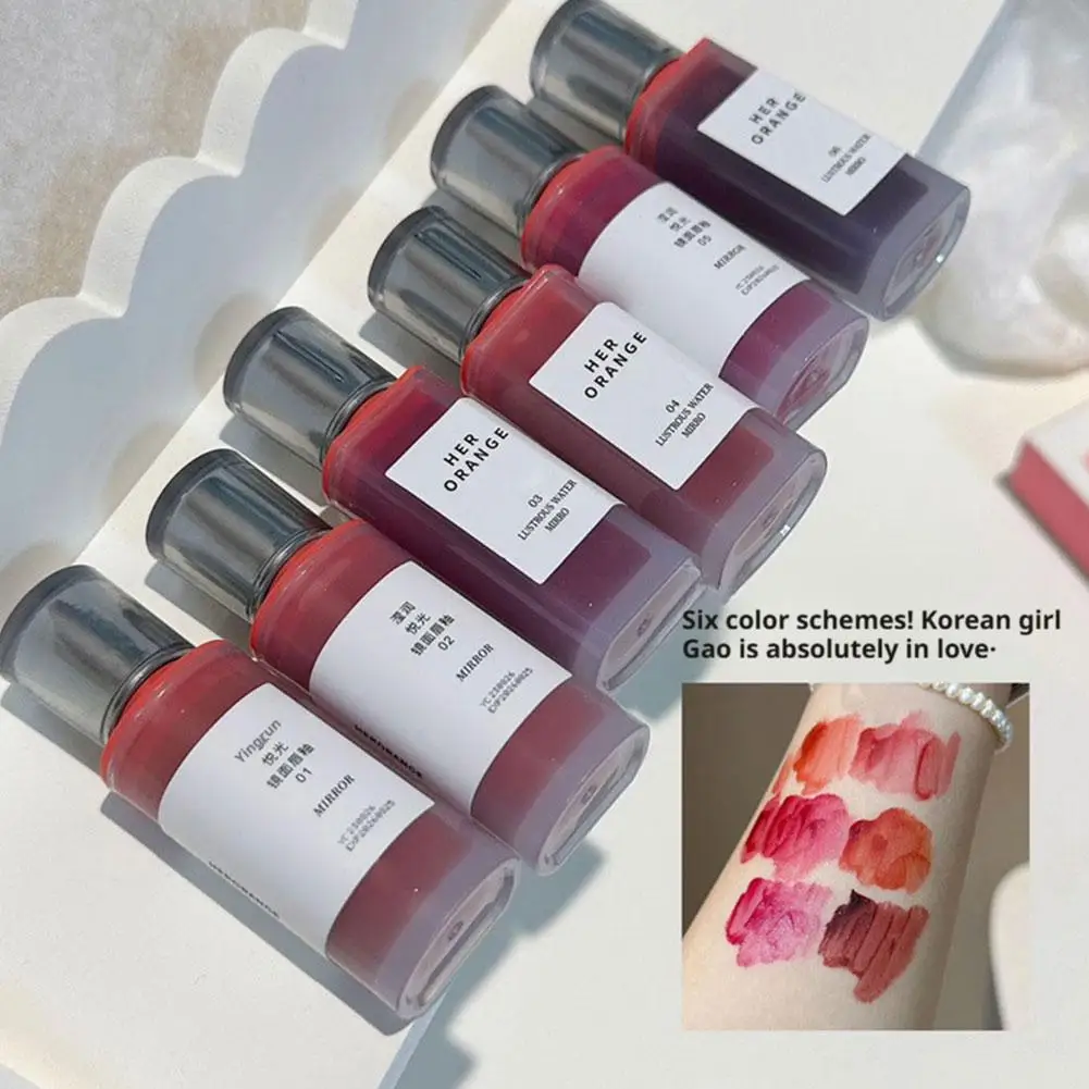 HERORANGEYingrun Yueguangリップグロス、カップに付かない、長持ちする防水リップスティック、マットリップグレイズ、お手頃価格のリップスティック
