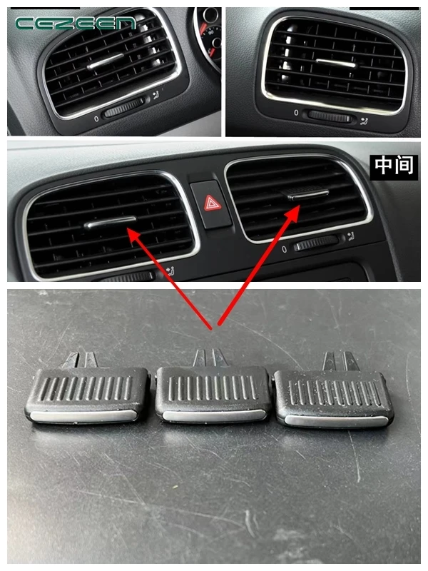 1pc for New Regal LaCross Volkswagen Golf 6GTI Air Conditioning Instrument Panel Air Outlet Paddle