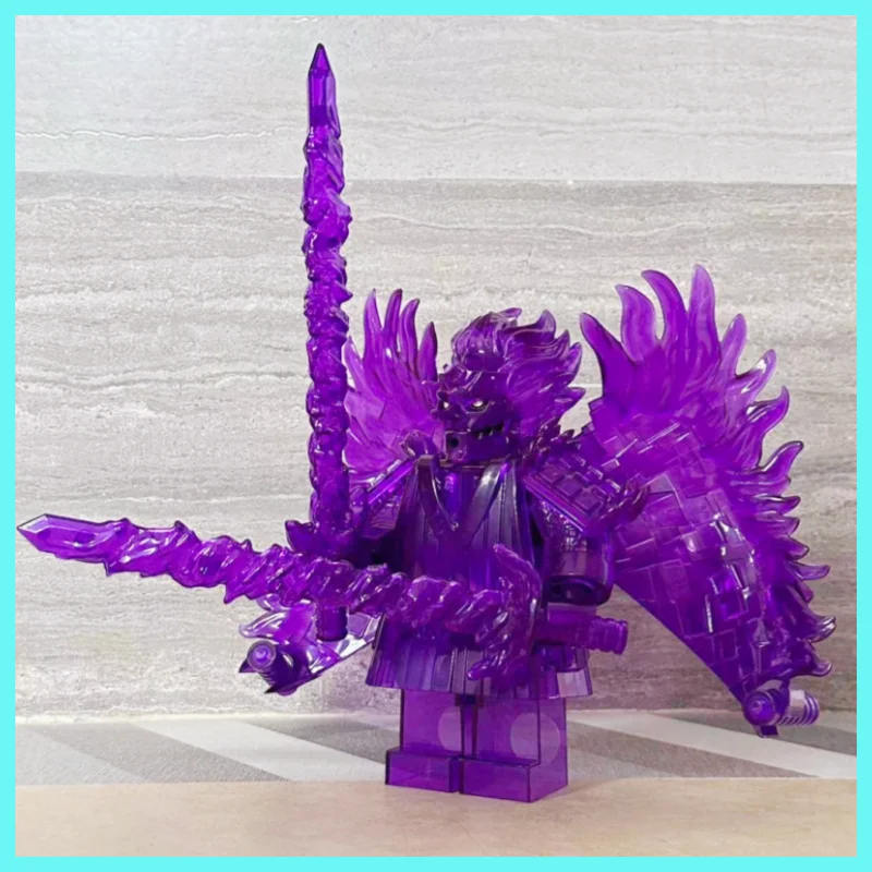 

18CM Naruto Anime Building Blocks Figure - Susanoo Uchiha Sasuke Itachi Shisui Madara Hatake Kakashi Desktop ornament toys