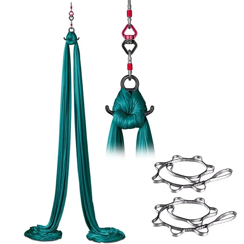 Aerial Yoga Hammock Anti Gravity Silk Swing Kit Professional Ceiling Mount Exercise Equipment for Home Gym Fitness Training
