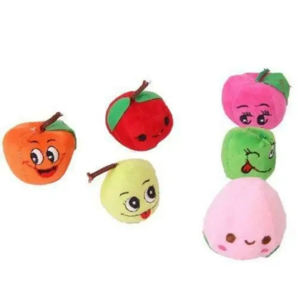 10 PCS Cartoon Fruit/Vegetable Finger Puppets Toys Different Mini Finger Puppet Set Cute Teaching Role-Playing Puppets Interact