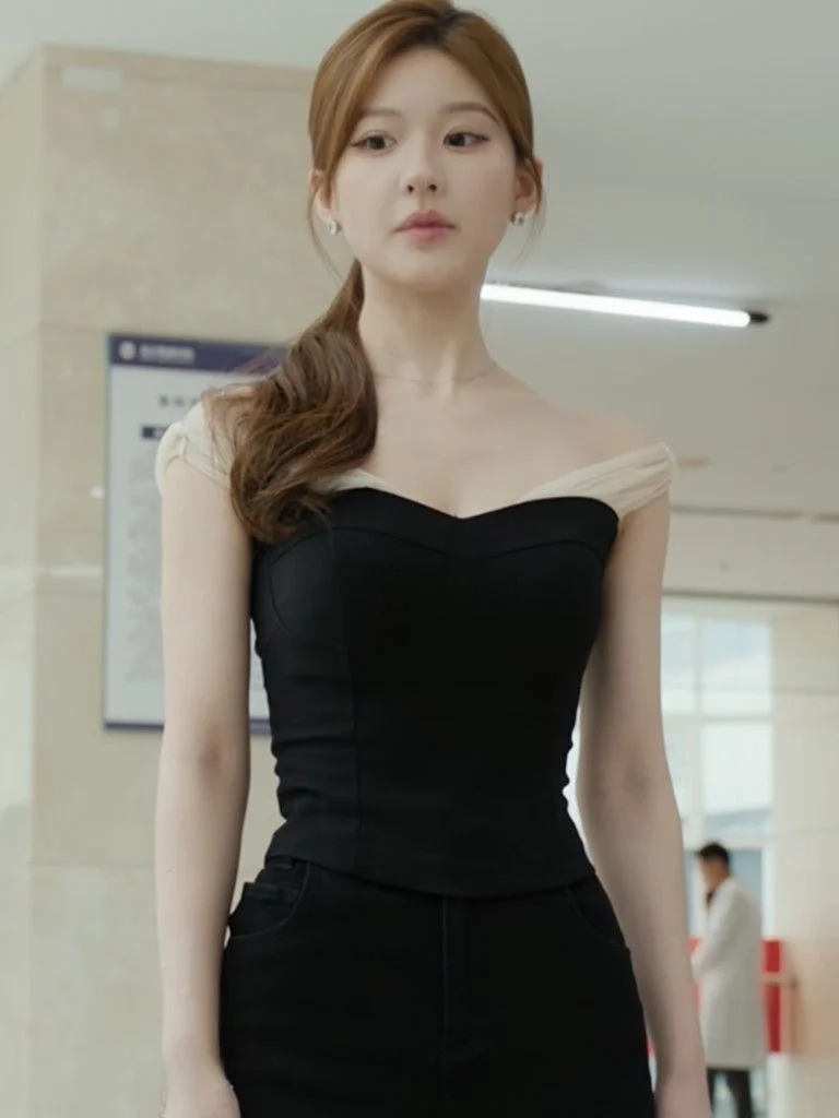 

Женский укороченный топ с кружевной завязкой Ele, облегающий, дышащий, длина, U-образный, полиэфирное волокно, полиэстер, внутренняя часть