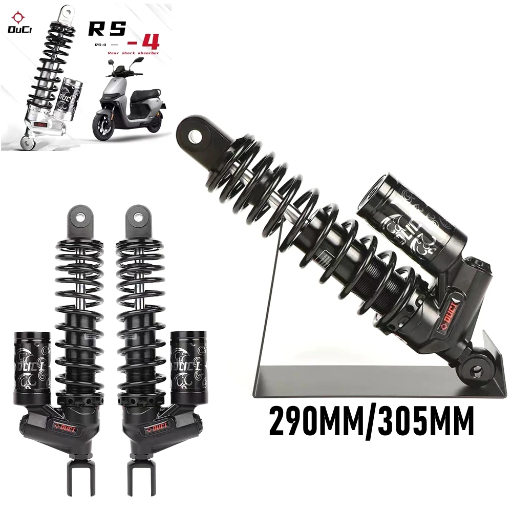 

290mm 305mm Motorcycle Rear Shock Absorber Preload Damping Adjust For FORCE RSZ Niu N1S Ninebot MMAX110P E200p Scooter Dirt Bike