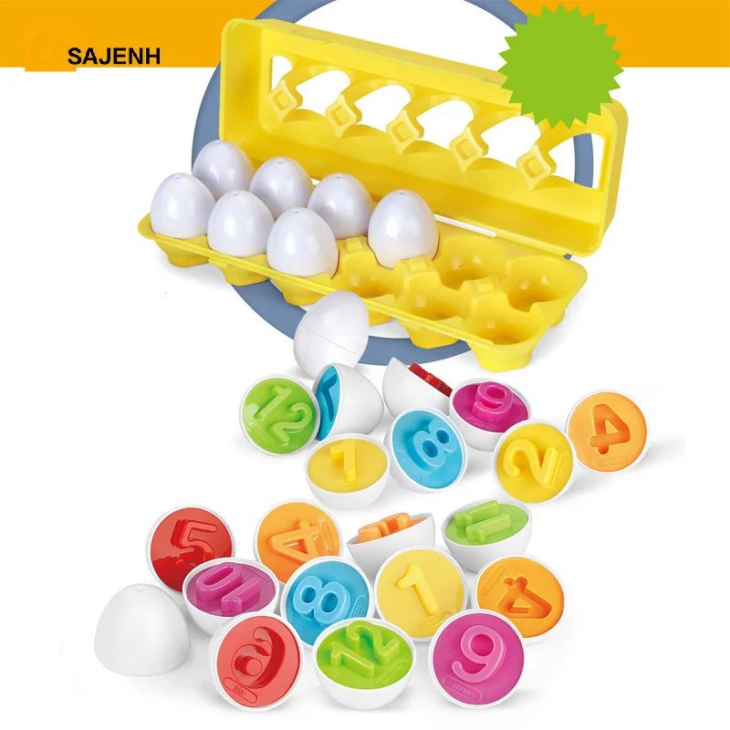 Eggs Screws 3D Puzzle Montessori Learning Education Math Toys Kids Shape Match Smart Game For Children Educational Easter Gifts