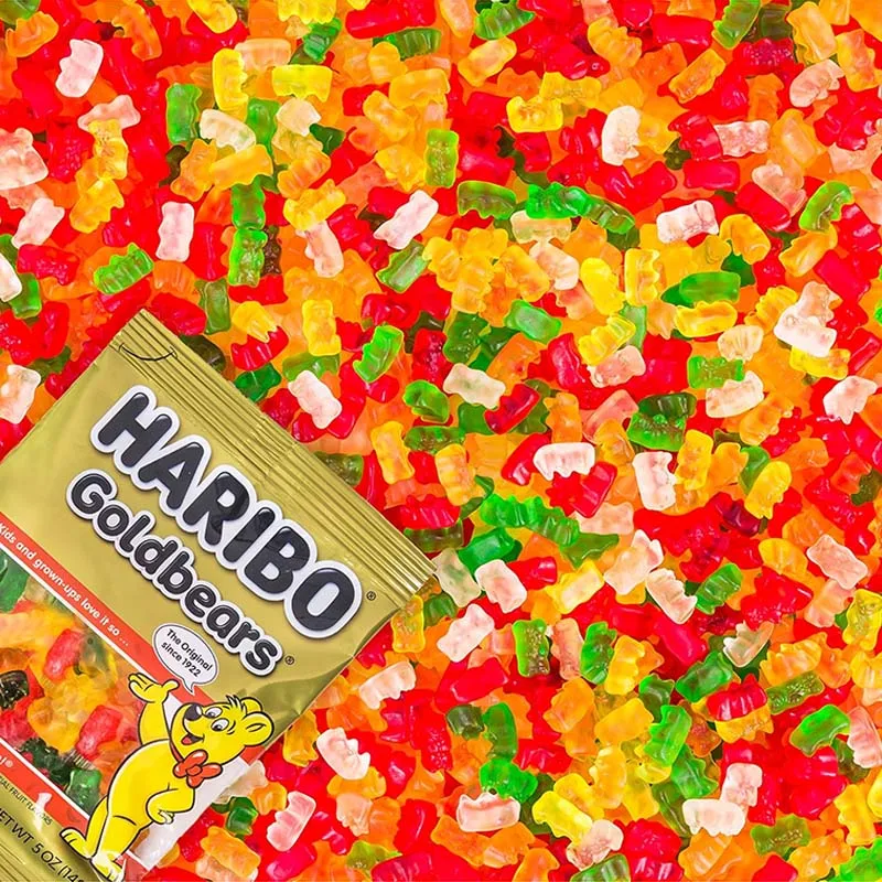 Haribo Gummi Candy Berries/Happy Cherries/พีช/Happy Cola/Bears 5oz(142g)*3 แพ็ค