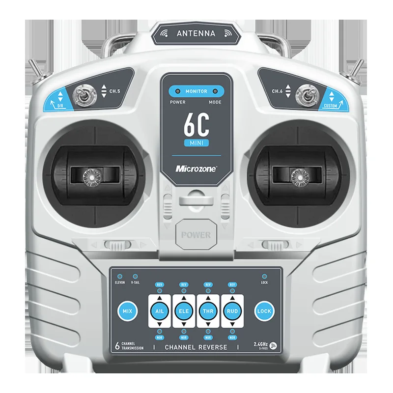 Microzone Mc6c 2,4g 6ch Controller Sender Empfänger Radio System Für Rc Flugzeug Drone Multirotor Hubschrauber Auto Boot