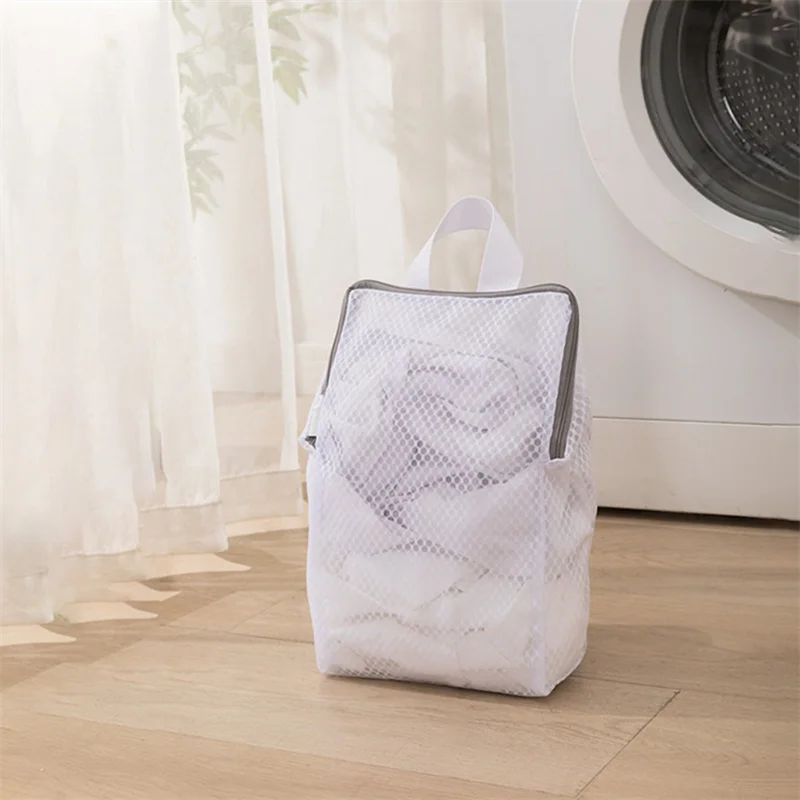 Popular Upgraded Laundry Hand Bags Reusable Washing Machine Clothing Care Wash Bag Mesh Net Bra Socks Lingerie Underwear Storage