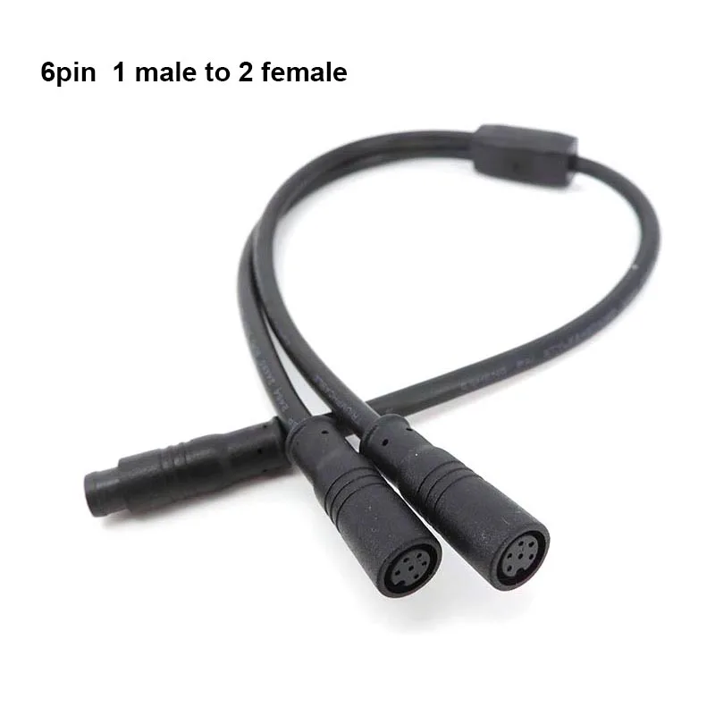 M8 wasserdichter 1-Stecker-auf-2-Buchsen-DC-Splitter-Sensor-Steckverbinder für E-Bikes, 2/3/4/5/6-polig, Elektrofahrrad-Verbindungskabel, E-Bike-Stecker – Detail 13