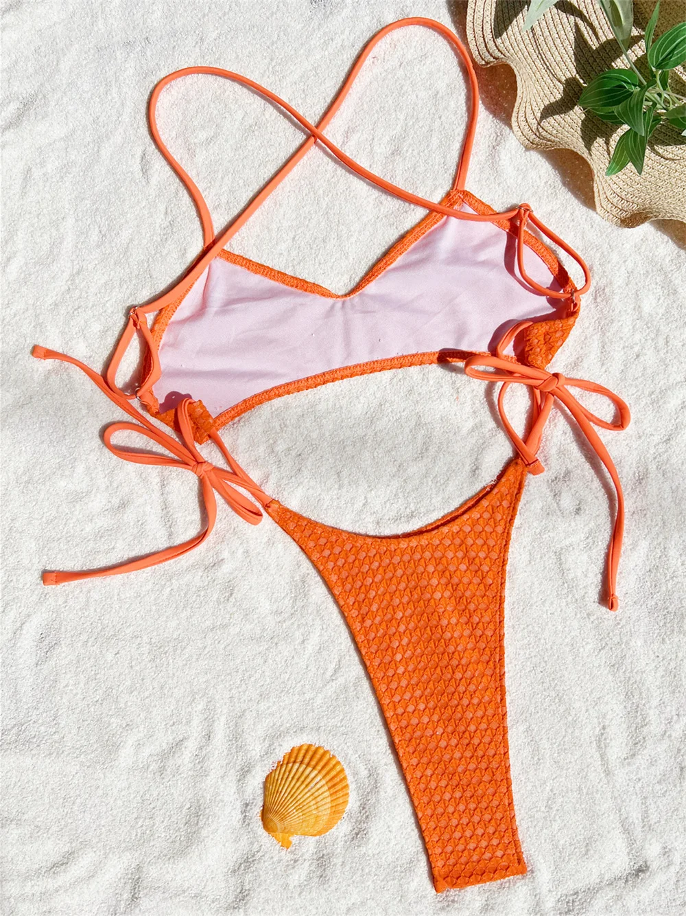 Maillot de bain dos nu pour femme, string extrême, monokini, micro bikini, rétro, jacquard, bandage Y2K, vêtements de plage