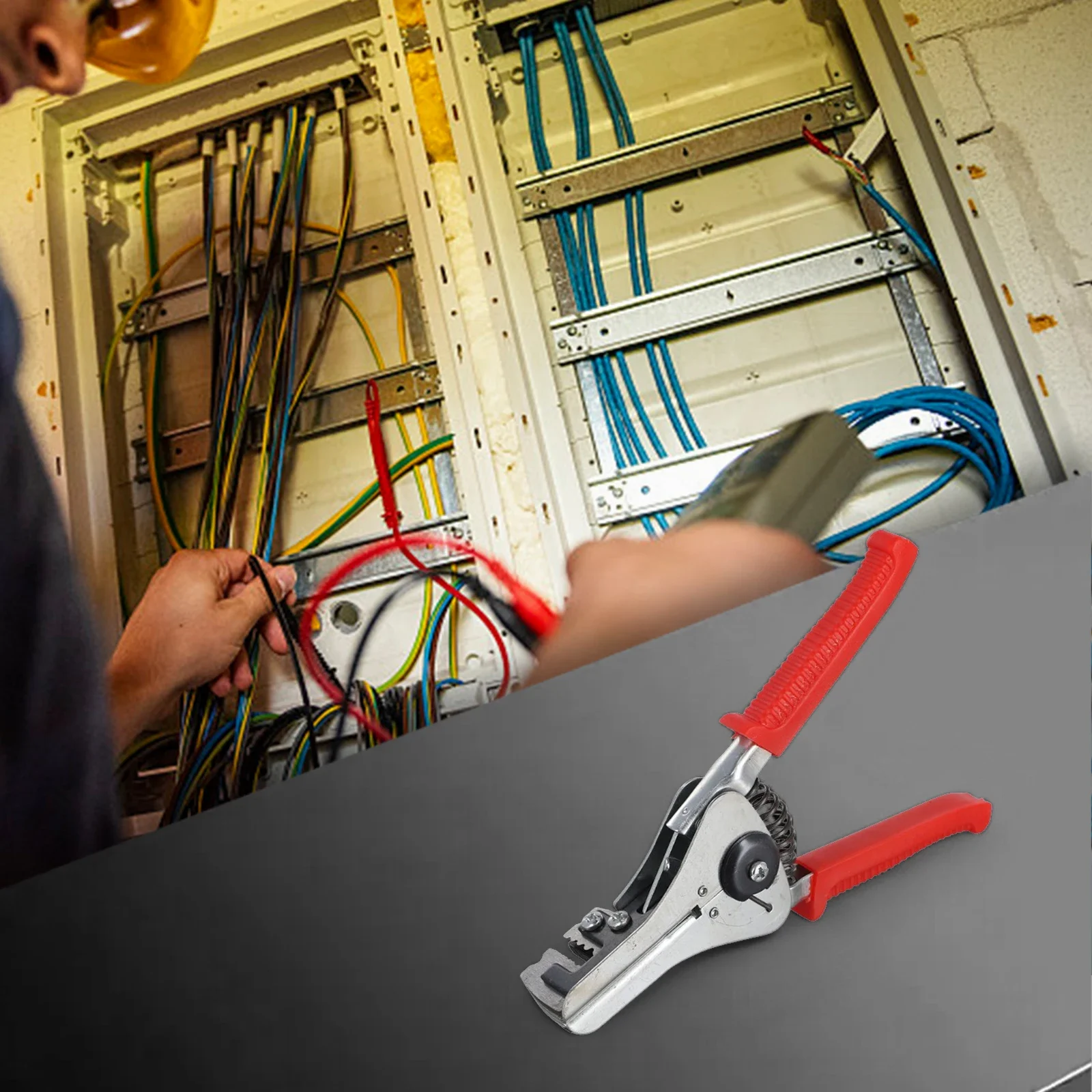 Adjustable Ruler Automatic Wire Stripper for versatile Wire Stripping Adjustable Measurement Guide Alloy Steel Material