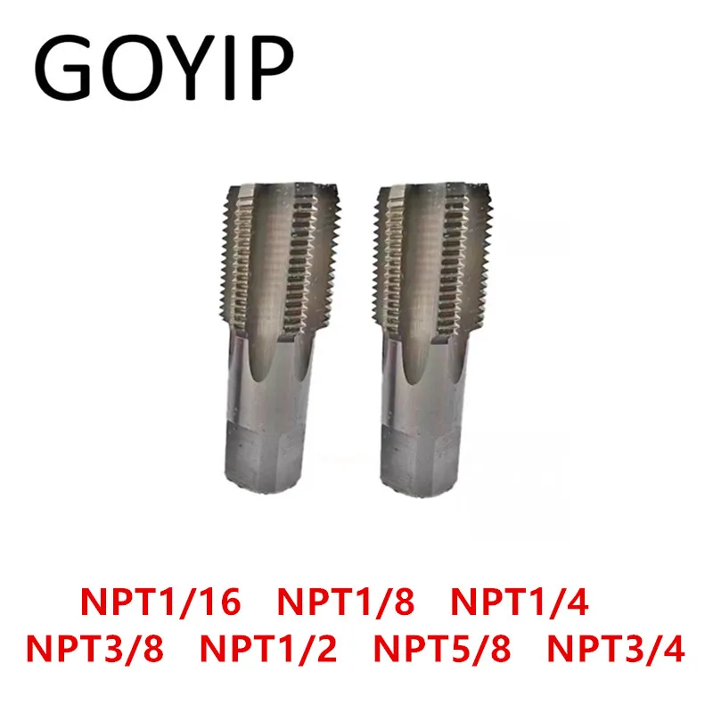 

5 Pieces NPT 1/16 1/8 1/4 3/8 1/2 5/8 3/4 NPT Type Threading Taps American Standard Taper Pipe Thread