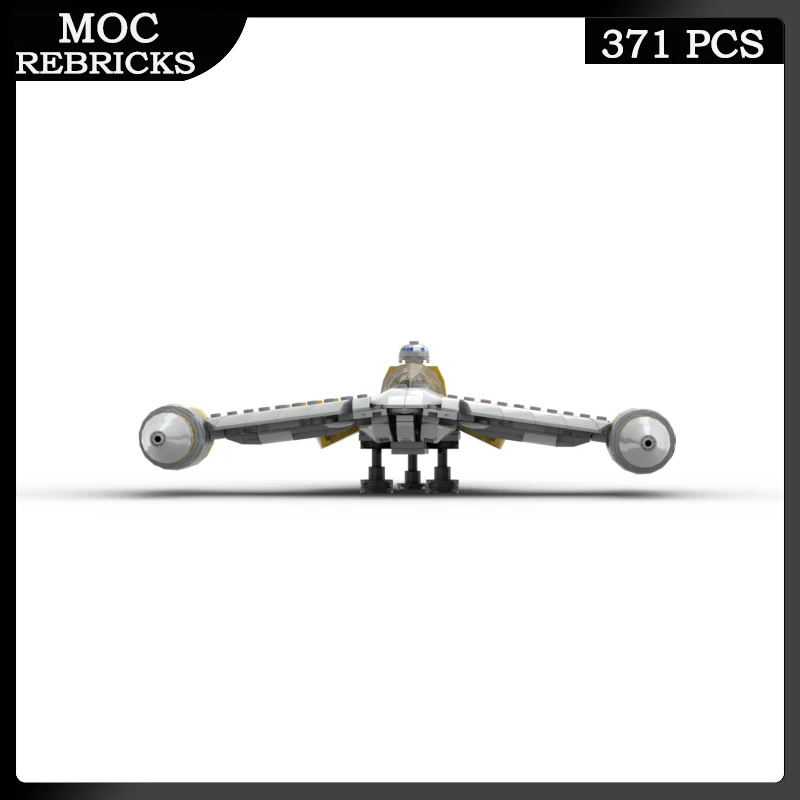 Military Weapons Series Air Force Theed N-1 Naboo Starfighter MOC Building Block Aircraft Educational Model Brick Toys Xmas Gift