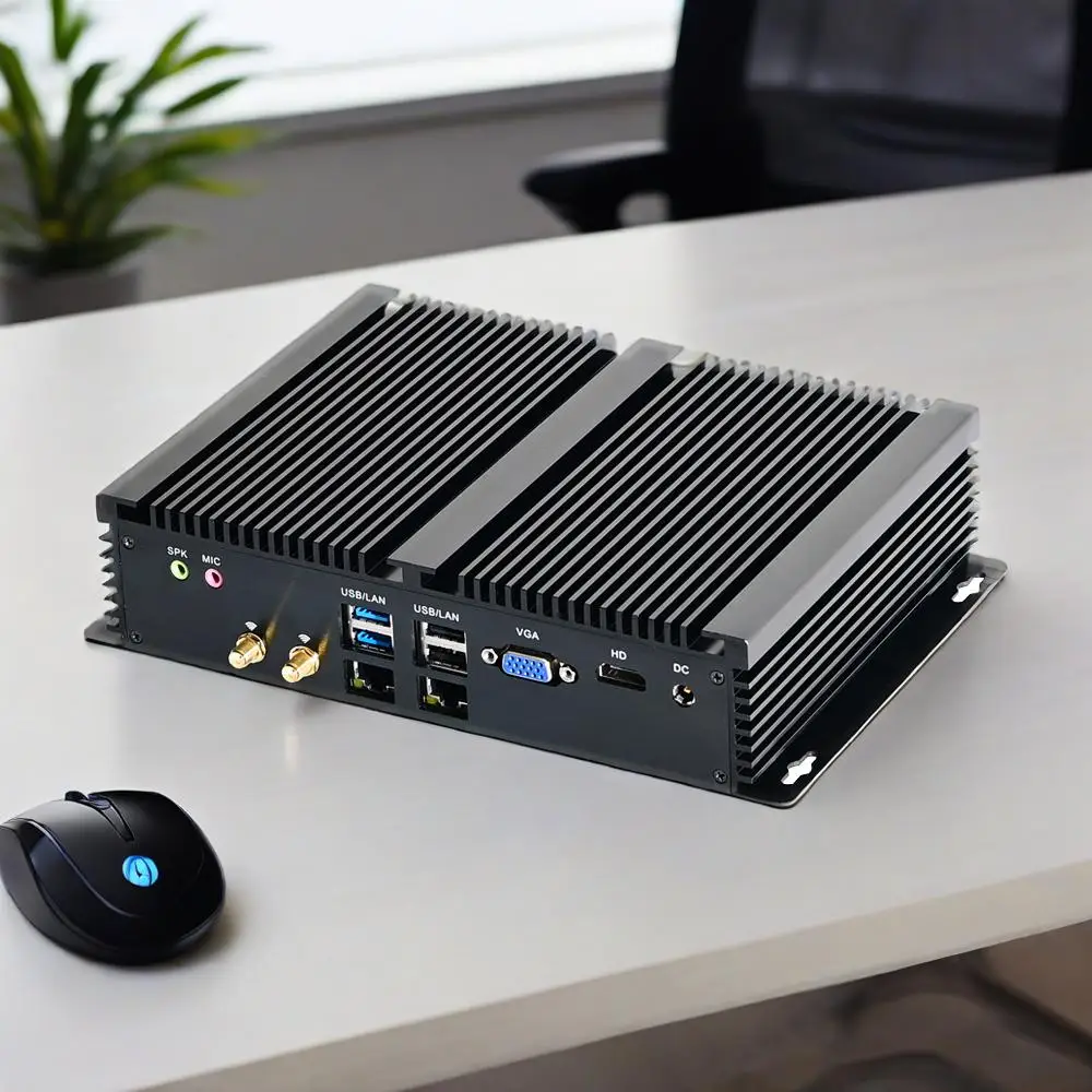 2025 OBAL 12V Industrial Fanless Mini PC with I7 10510U Win 11 Linux SIM 6COM Rugged Embedded Barebone Computer in Stock