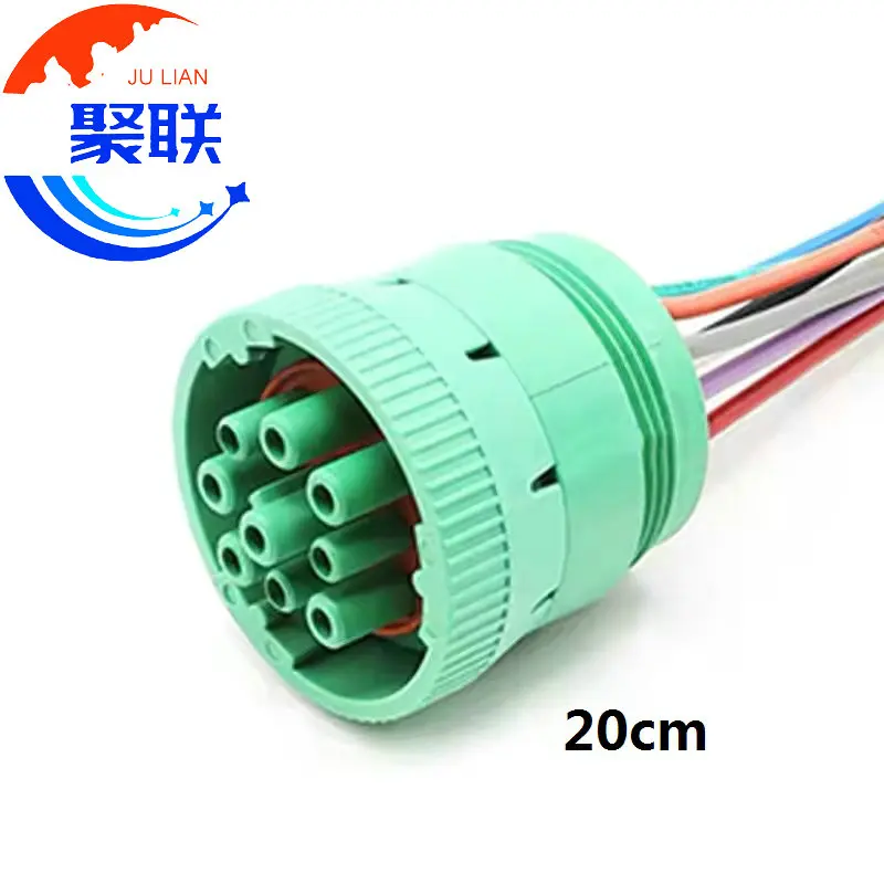 1Set 9Pin HD10-9-1939P-P080 HD16-9-1939S-P080 Auto Wiring Connector With Cable Round Harness Plug
