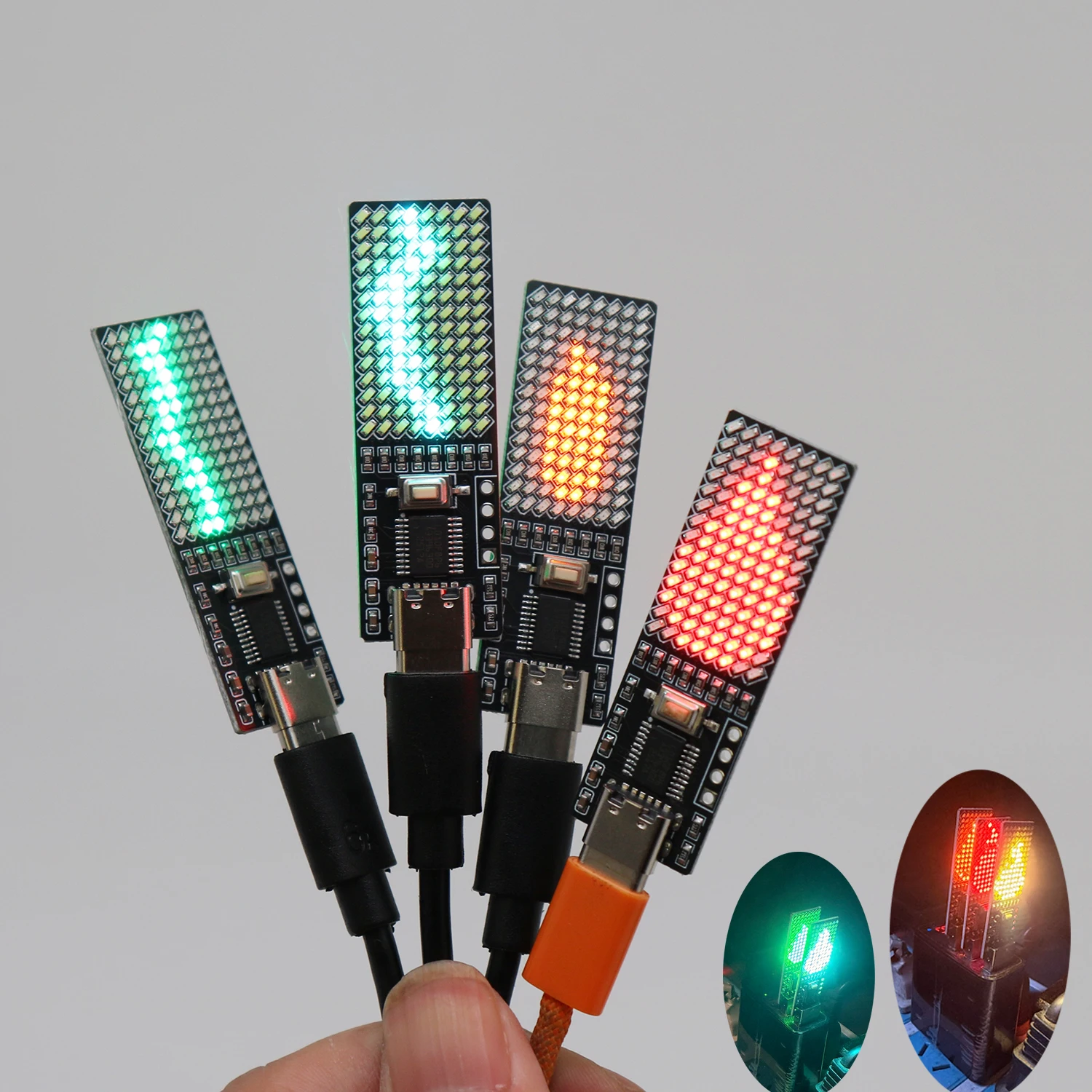 USB 9-Mode Electronic Flame Candle Lamp Tetris/Snake/Breaker Game LED Matrix Night Light Atmosphere for Home Party Camping Decor