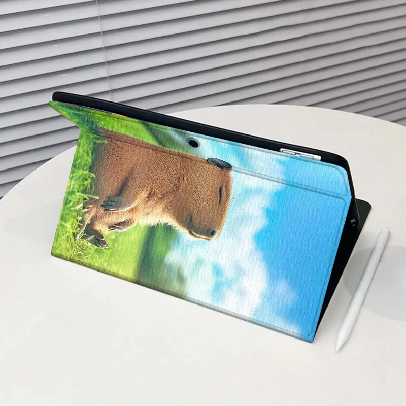 كارتون آرت كابيبارا لـ OPPO Pad 2 3 4 Neo Air SE X Pro 10.36 11 11.4 11.61 12.1 13.2 بوصة 2025 حافظة كمبيوتر لوحي قابلة للطي #3