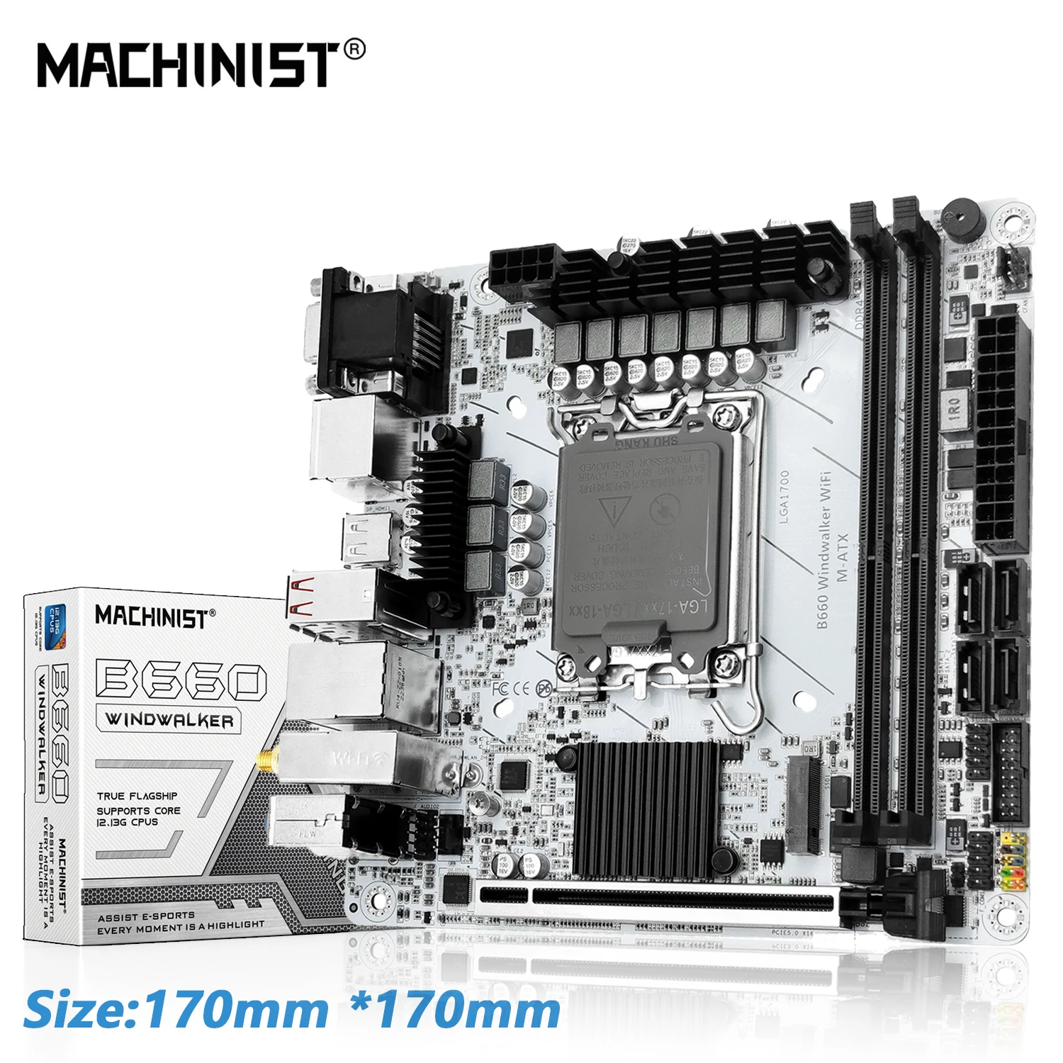 MACHINIST B660 윈드워커 DDR4 마더보드 지지대 12 13 세대 및 인텔 LGA 1700 CPU, 12100F, 12400F, 12490F, 12600F, 12700F, 13600F  Best5