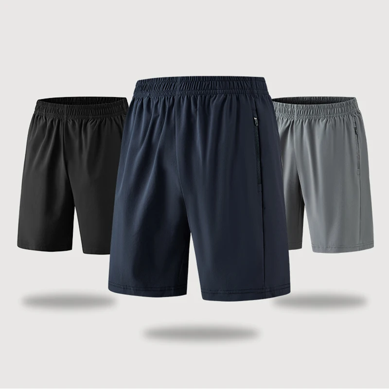 

Летние мужские повседневные шорты с эластичной резинкой на талии и карманами, однотонные, размеры M-5XL для путешествий и отдыха