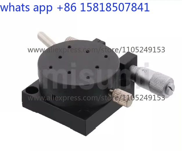 Rotary slide manual precision micro-adjustment indexing disc platform angular displacement