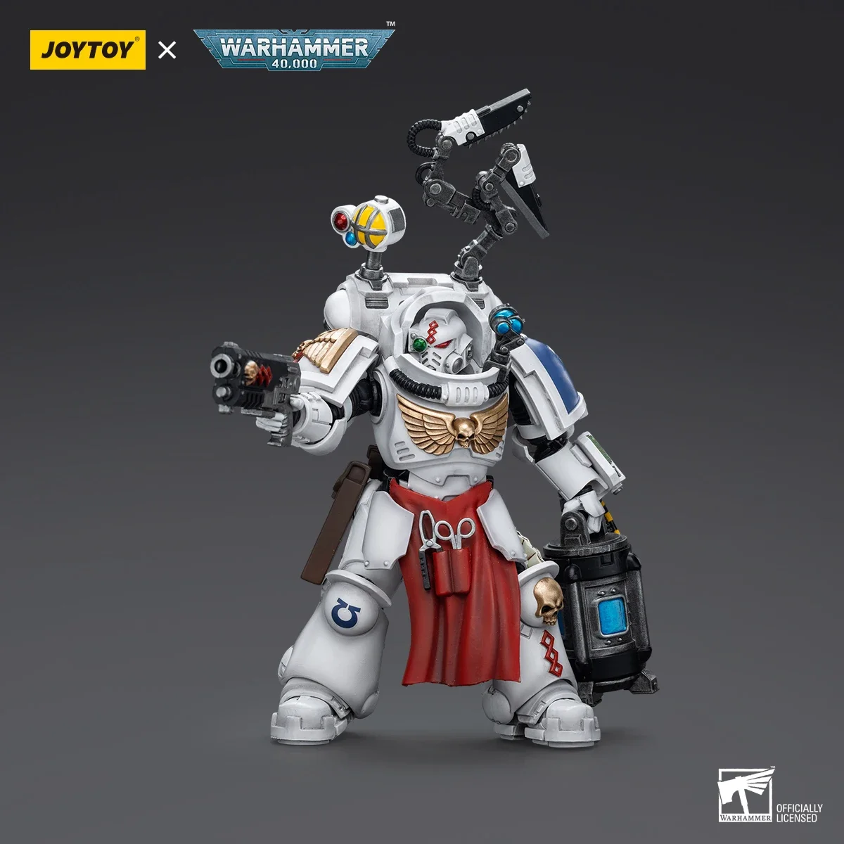 [Pre-Sale] JOYTOY Warhammer 40K Action Figure Uitramarines Apothecary Biologis Anime Figurine Joint Movable Model Collector Toy