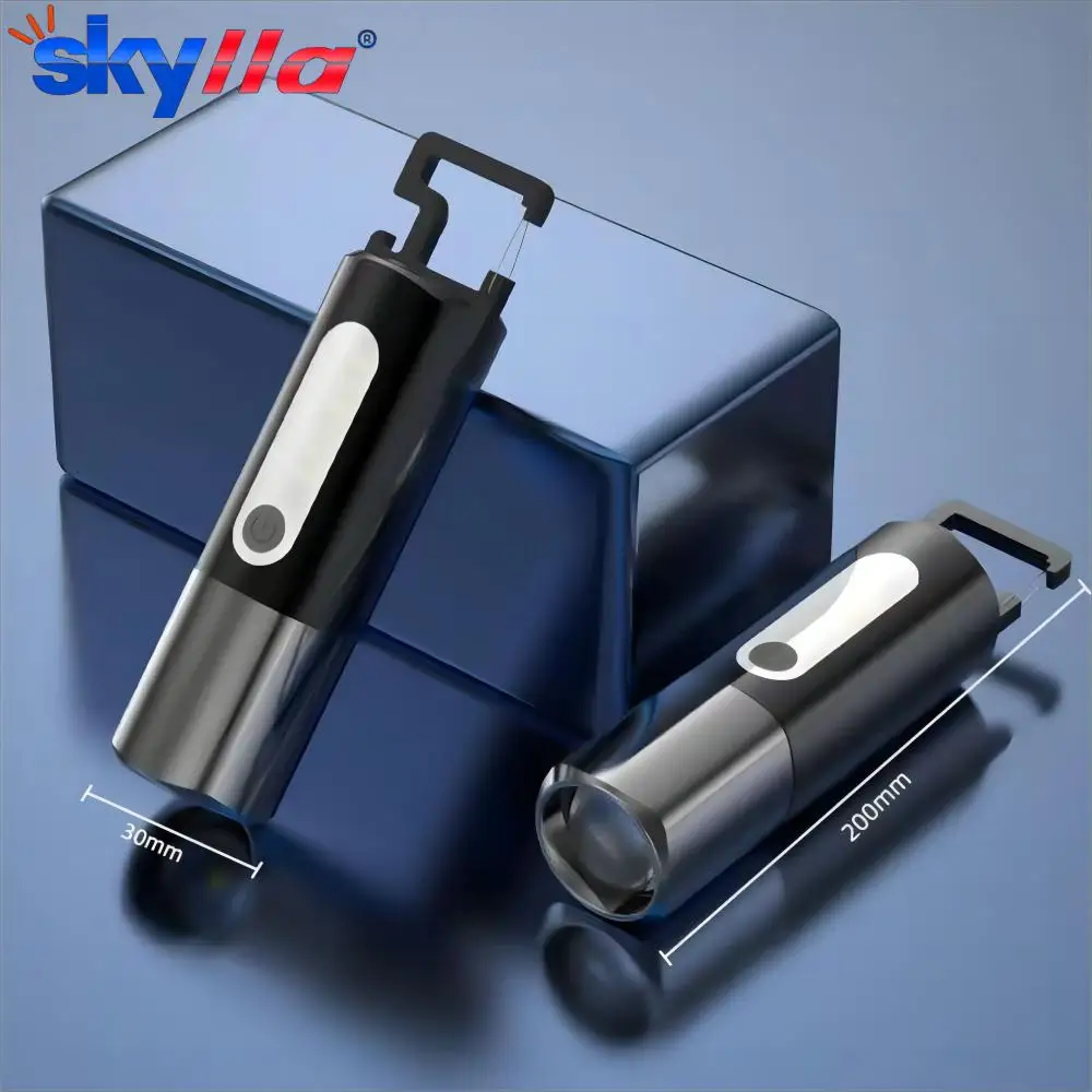 

Многофункциональный светодиодный фонарик, яркий водонепроницаемый перезаряжаемый фонарик типа C с магнитной бутылкой