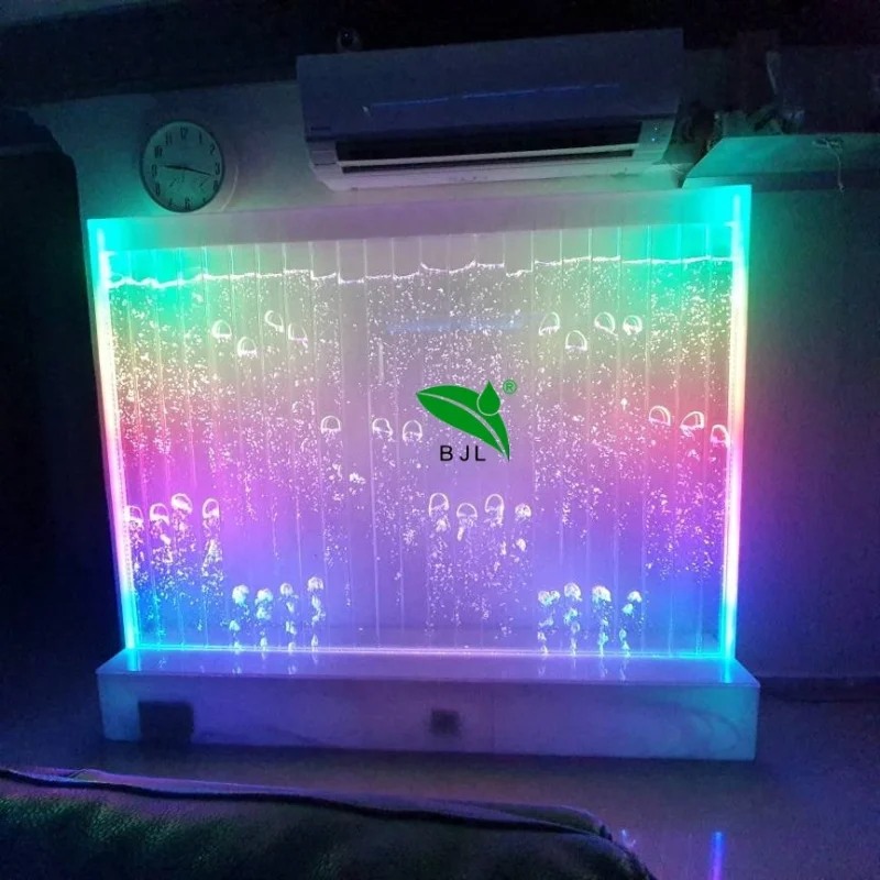 

Customized. customized made indoor decoration features LED acrylic wedding color changing led movable bubble wall ba