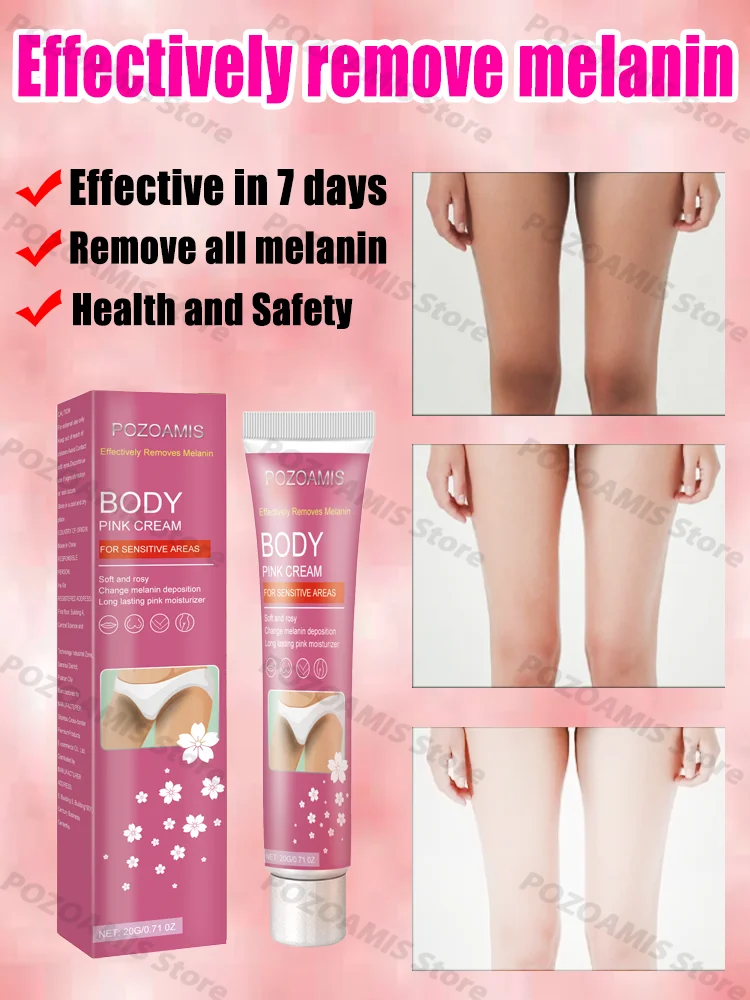 Eliminate melanin in the knees, armpits, neck and inner thighs