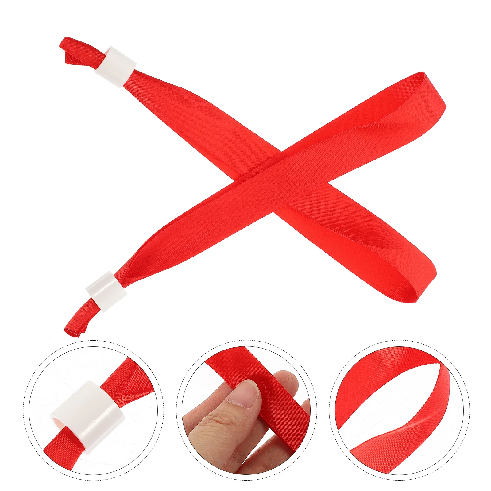 

10Pcs Concert Event Wristbands Smooth Silk Wrist Bands for Parties Festivals Sports Activities One Size Fits Most Comfortable