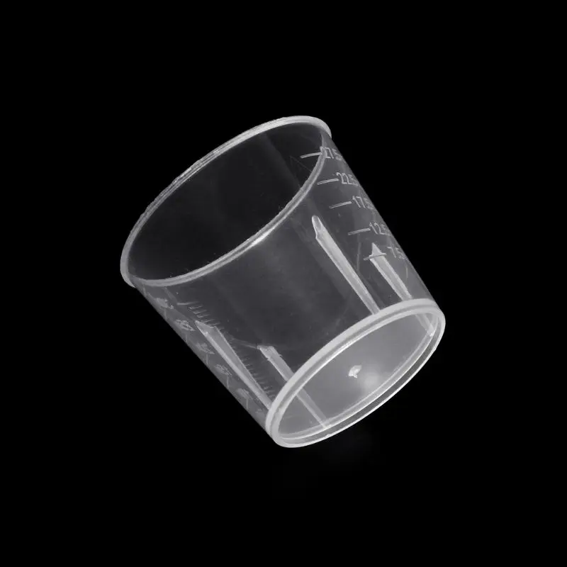 Dropship 10PCS Plastic Measuring Cups 30ml Mixing Cup with Scale for Paint Liquid Measuring School Labs Experiments Supplies