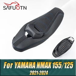 Motorcycle One Piece Retro Seat Cushion For Yamaha NMAX155 NMAX 155 125 2021-2024 NMAX125 Front Driver Rear Passenger Seat Cover