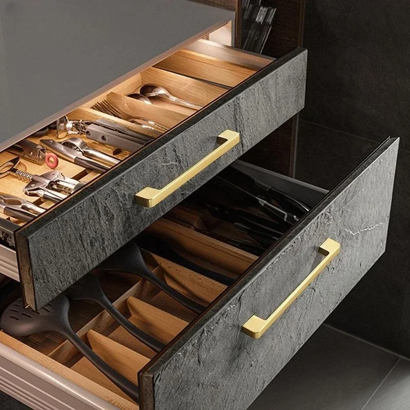 Goud geborstelde kast kast hardware keukenladen handgrepen kast dressoir knoppen trekgrepen voor kast en laden