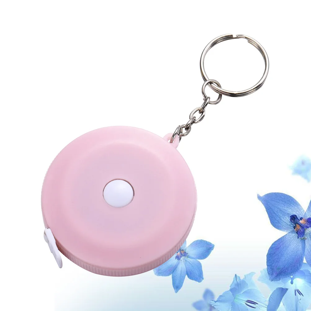 

Mini High Precision Portable Measuring Tool With Ring 1.5M Pink For Home Outdoor Use Craft Sewing Measuring Tool Mini Tape