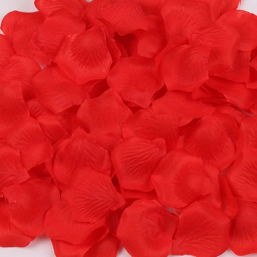 100Pcs Silk Rose Petals Non-Woven Artificial Flower Petals Flower Arrangement Valentine Day Wedding Party Decoration