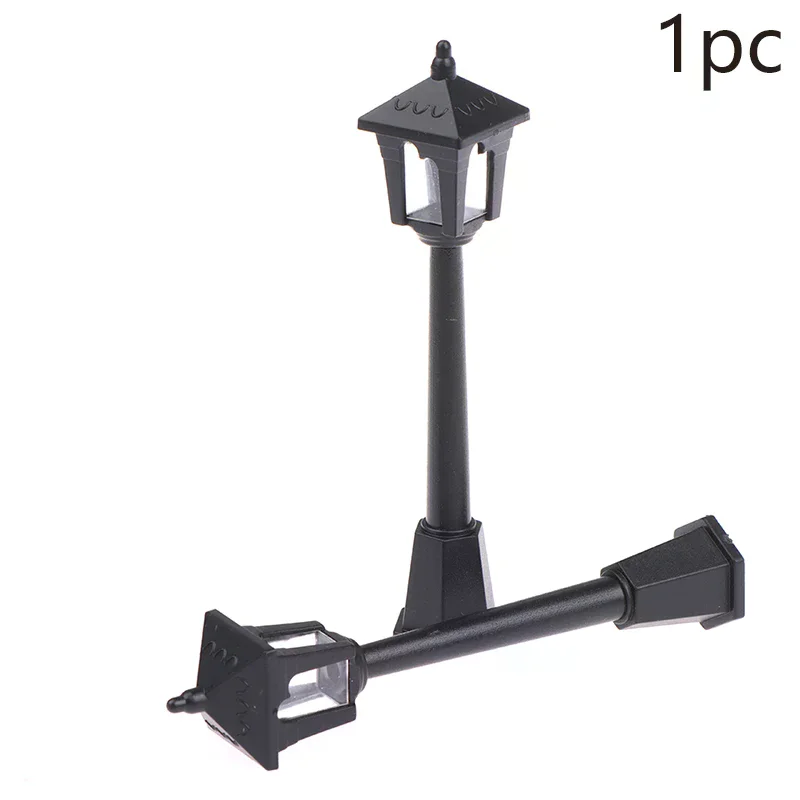 Miniature Street Lamp Post LED Lights Christmas Park Bench & Streetlight Micro Landscape Fairy Garden Ornament Dollhouse Decor