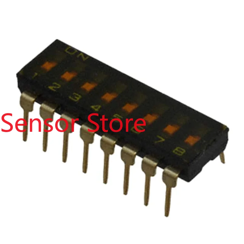 10PCS A6T-8101 8-position Dial Switch 8P Encoding Keyboard  2.54mm