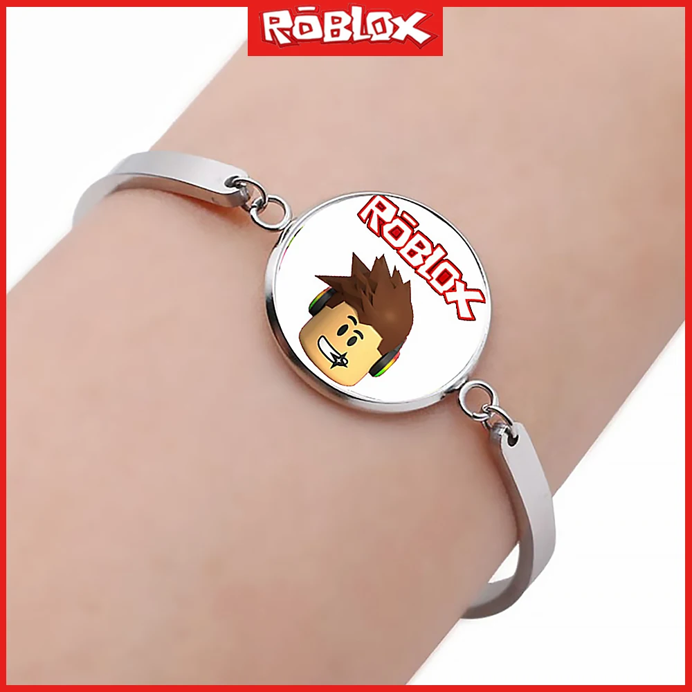 2024 New Game Roblox Cartoon Secondary Creative Fashion Time Gemstone Alloy Bracelet Bracelet Boys Girls Birthday Gift