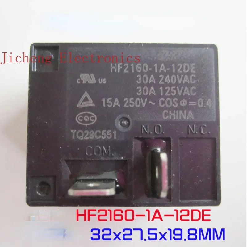 5PCS The Spot HF2160-1A-12DE 12VDC 30A 40A 4-pin Air Conditioning Relay Is Brand New and Original