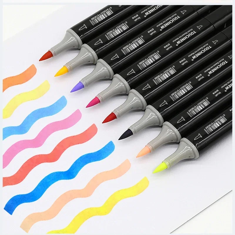 TOUCHNEW Sketching markers Soft brush Marker pen set  brush marker alcohol-based marker comic drawing animation art supplies